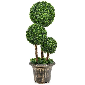 30' ' Artificial Topiary Triple Ball Tree